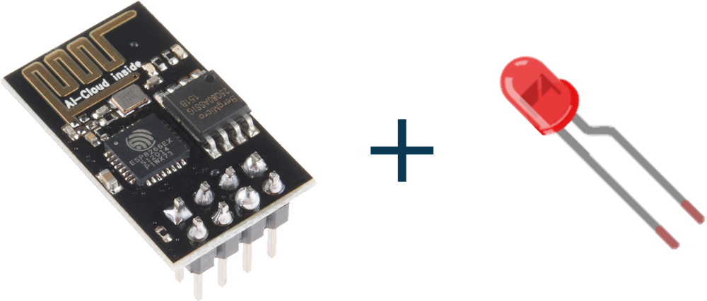 Wireless controlled LED using ESP8266